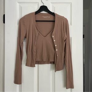 Abercrombie Cardigan and Tank Set